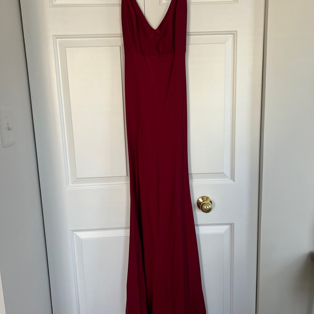 Elegant Red Evening Gown